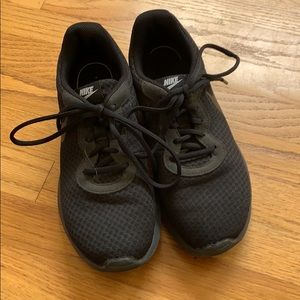 Nike black running shoes size 8